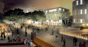 Arcadia shortlisted in ANU Union Court design competition night time
